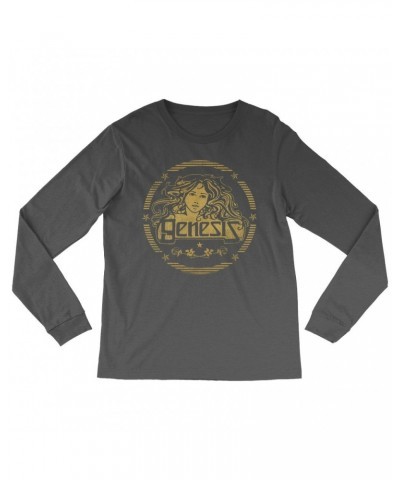 Genesis Long Sleeve Shirt | Band Art Nouveau Gold Logo Shirt $13.78 Shirts