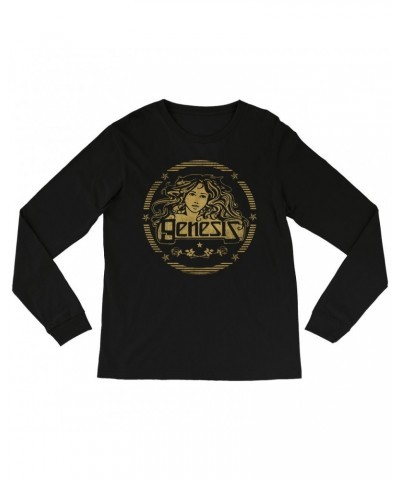 Genesis Long Sleeve Shirt | Band Art Nouveau Gold Logo Shirt $13.78 Shirts