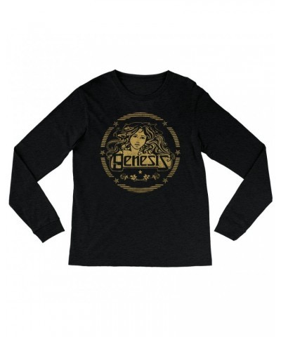 Genesis Long Sleeve Shirt | Band Art Nouveau Gold Logo Shirt $13.78 Shirts