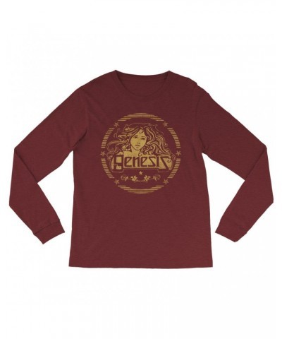 Genesis Long Sleeve Shirt | Band Art Nouveau Gold Logo Shirt $13.78 Shirts