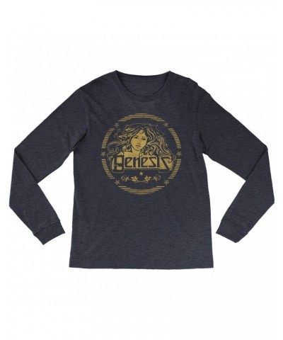 Genesis Long Sleeve Shirt | Band Art Nouveau Gold Logo Shirt $13.78 Shirts