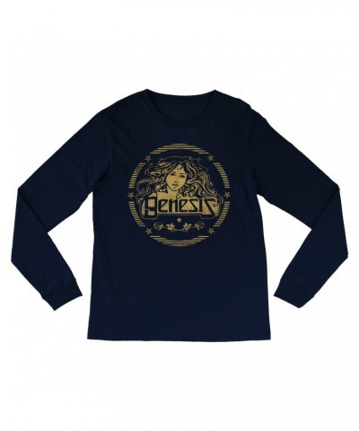 Genesis Long Sleeve Shirt | Band Art Nouveau Gold Logo Shirt $13.78 Shirts