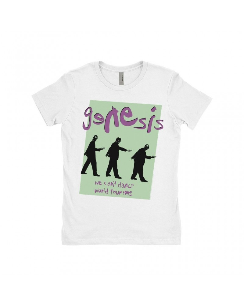 Genesis Ladies' Boyfriend T-Shirt | 1992 World Tour We Can't Dance Pastel Shirt $12.23 Shirts