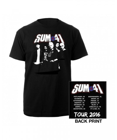 Sum 41 Photo Portrait Summer Euro Tour 2016 Tee $9.73 Shirts