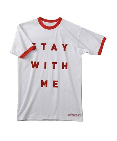 You Me At Six Stay With Me Red/White Ringer T-shirt $8.06 Shirts